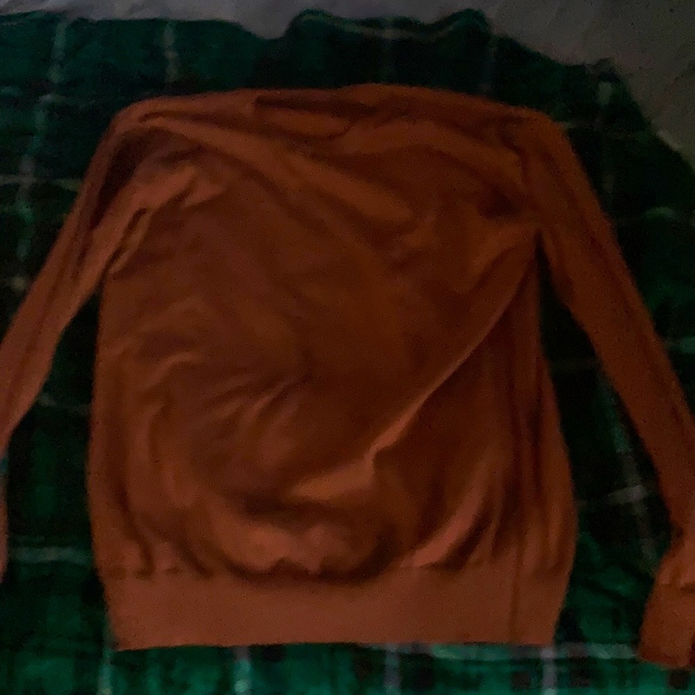 Brown long sleeve sweater 100% polyester from SHEIN discounted nice texture abcd